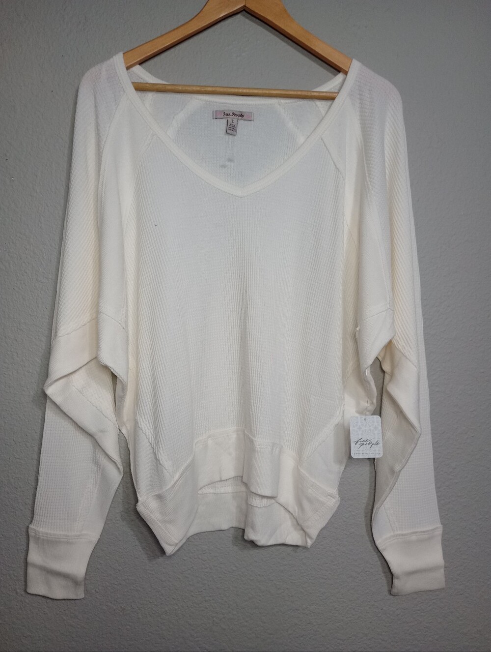 Free People Santa Clara Thermal In Alabaster
